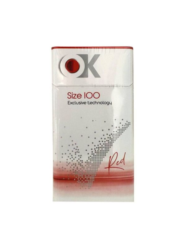 Cигареты OK KS Red 100mm (ОК красные 100мм)